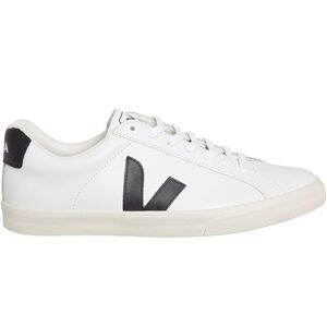 Veja Men's White Sneakers with Black Accents